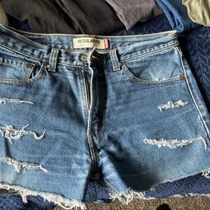 Levi's Blue Jean Shorts Classic Style